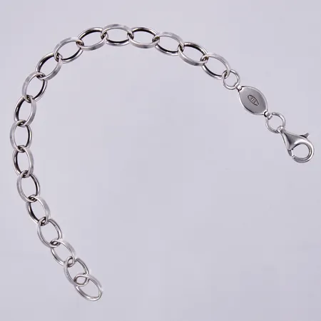 Armband, längd: ca 20,5cm, bredd: ca 7mm, GHA, 925/1000 silver  Vikt: 14,3 g