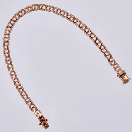 Armband Bismarck, längd: ca 19cm, bredd: ca 4mm, BEH Bengt Hallberg Guldsmeds AB 1968, 18K Vikt: 8,1 g