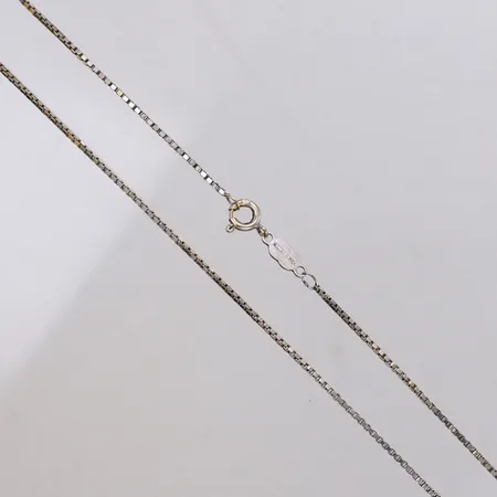 Kedja Venezia, 43cm, bredd: 1,2mm, vitguld, unoaerre, 18K  Vikt: 4,8 g