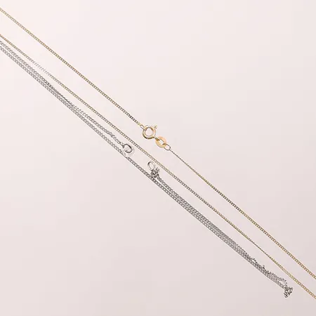 2 Kedjor, defekta, 18K 5,4g.