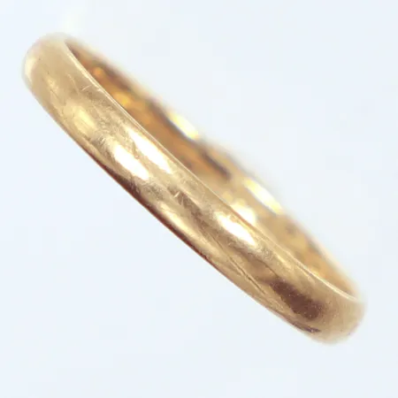 Ring, slät,  gravyr, Ø20mm, 18k   Vikt: 3,1 g