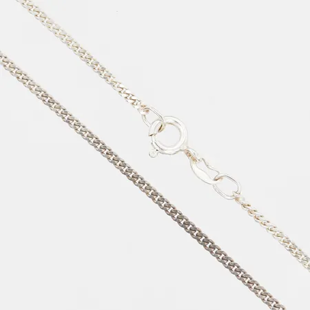 Kedja Pansar, längd: 80cm, bredd: 2mm, 925/1000 silver.  Vikt: 6,6 g