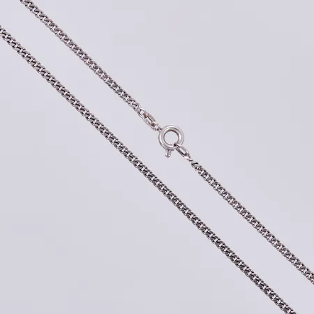 Kedja Pansar, längd: ca 45,5cm, bredd: ca 2mm, 835/1000, silver Vikt: 4,9 g