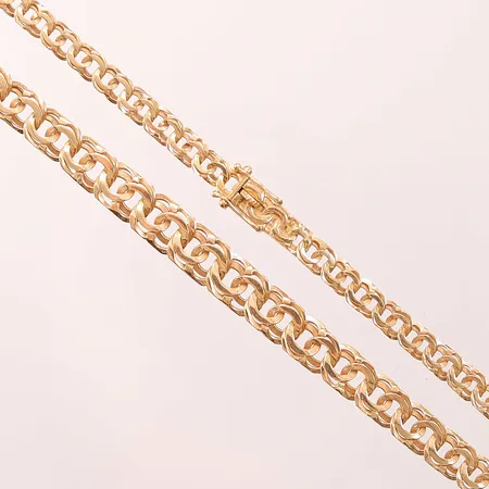 Collier Bismarck, 46cm, bredd:5-8mm, 18K 26g.