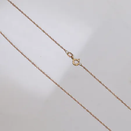 Kedja, Singapore, 39,5cm, bredd: 0,9mm, 9K Vikt: 0,8 g