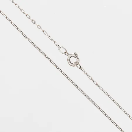 Kedja Ankar, längd: 46,5cm, bredd: 1mm, silver.  Vikt: 2,1 g