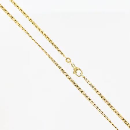 Kedja Figaro, 60,5cm, bredd 3,3mm, Balestra, 18K. Vikt: 18,4 g