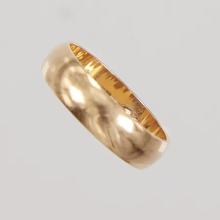 Ring, stl 17, bredd 4,9mm, Schalins, gravyr, 18K, Vikt: 4 g