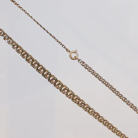 Collier doserad Bismarck 45,5cm bredd 3-5mm 18K Vikt: 11,4 g