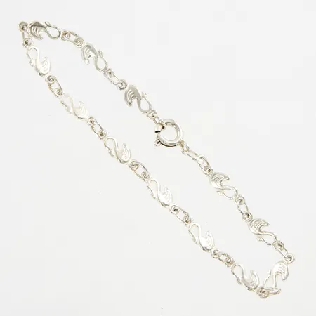Armband, ca 16,5cm, bredd ca 4mm, 925/1000 Silver Vikt: 2,7 g
