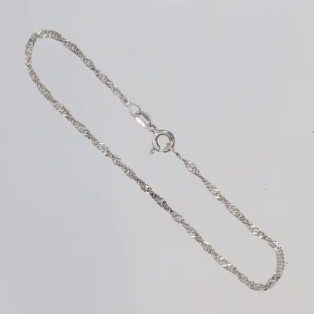 Armband Singapore 19,5cm bredd 1,5mm silver 925/1000 Vikt: 1,3 g