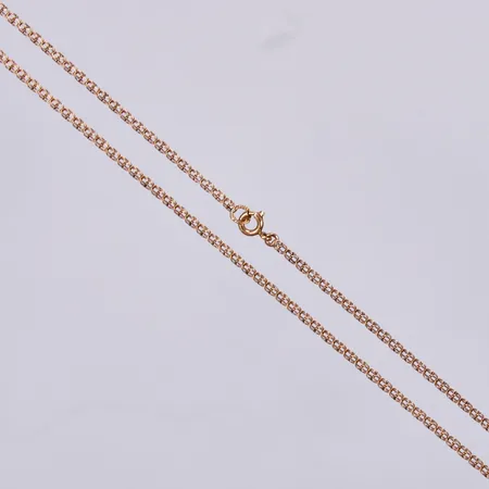Kedja bismarck, längd: ca 44cm, bredd: ca 2mm, 18K Vikt: 3,8 g