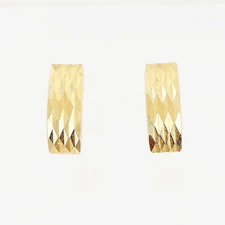 Ett par örhängen 9x4mm, stift, 18K Vikt: 0,7 g