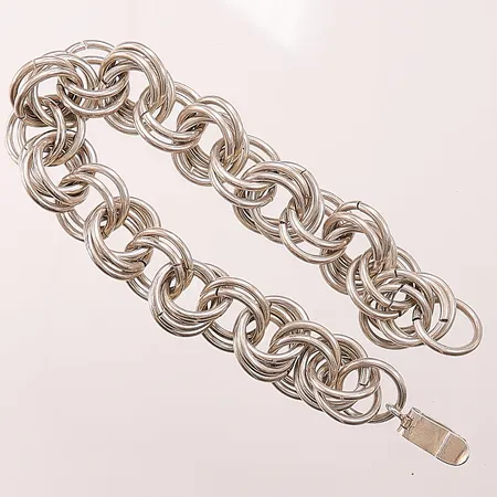 Armband, 23cm,  bredd:13mm, 830/1000 Silver 68,3g.
