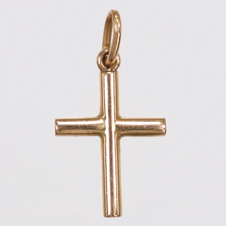 Hänge, kors, längd 28mm inkl ögla, bredd 16mm, 18K  Vikt: 3,4 g