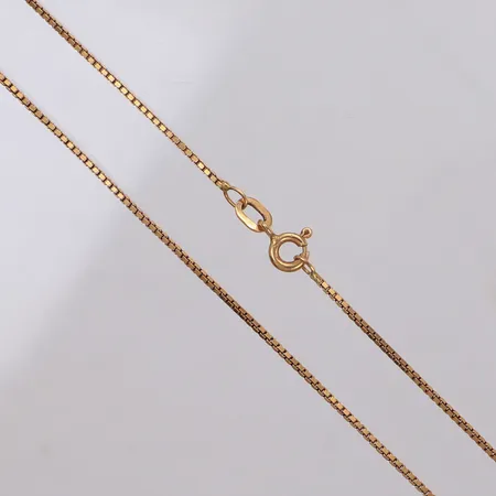 Kedja, venezia, 38cm, bredd: 1mm, 18K Vikt: 3,2 g