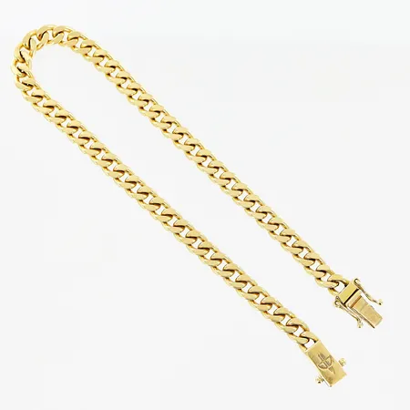 Armband, Pansar, 19,5cm, bredd 4,5mm, 18K. Vikt: 14,9 g