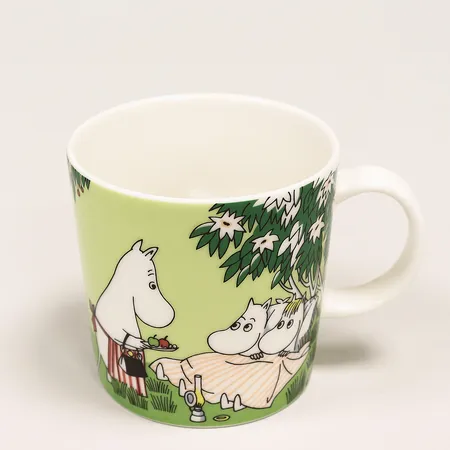 Muminmugg, Vilopaus, sommarsäsong 2020, Arabia, Finland, höjd 8cm, Ø8,5 cm, rymmer 0,3L, porslin Skickas med paket.