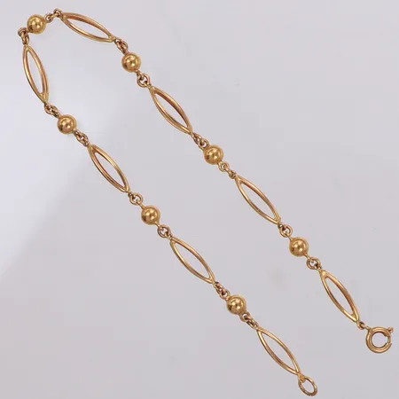 Armband, längd 20cm, bredd 5mm, 18K Vikt: 5,3 g