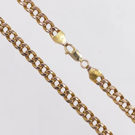Kedja, Pansar, längd 57,5cm, bredd 6,3mm, 9K Vikt: 24,4 g