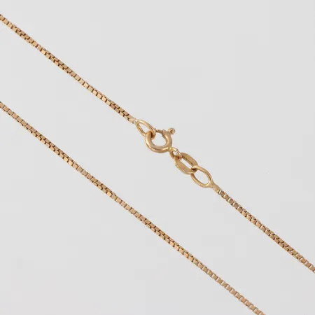 Collier Venezia, längd 39 cm, bredd 0.9 mm, 18k. Vikt: 2,9 g