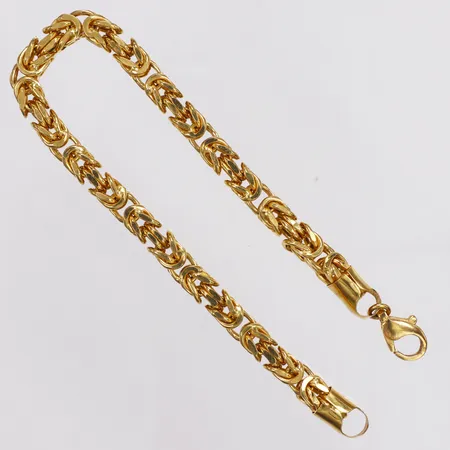 Armband, Kejsar, längd 22cm, bredd 5,7mm, bucklig vid lås, 21K Vikt: 23,6 g