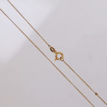 Kedja Pansar, längd 56,5cm, bredd 1mm, knut, 18K Vikt: 1,8 g