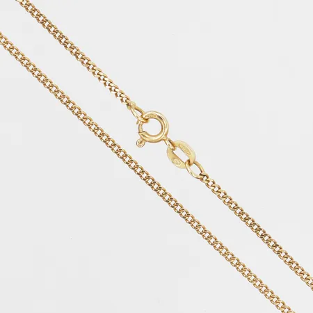 Kedja, Pansar, längd ca 41cm, bredd 1,5mm, 18K guld Vikt: 3,7 g