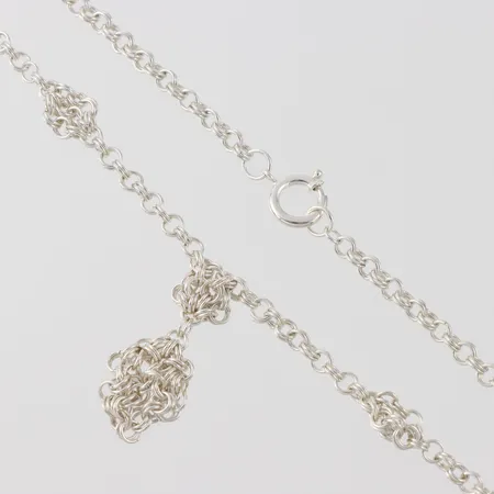 Collier, längd ca 52 cm, bredd 5.1-42 mm, silver 925/1000. Vikt: 36,3 g