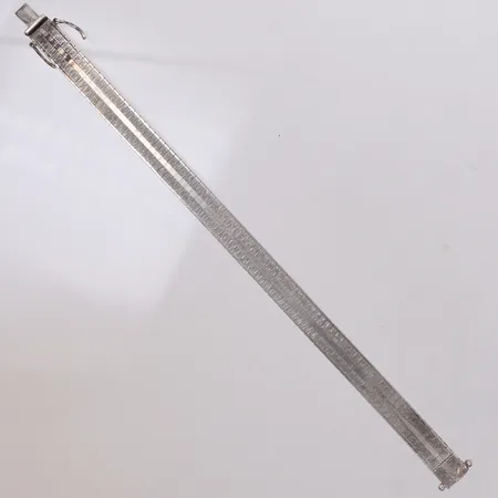 Armband, längd 17cm, bredd 8mm, MEMA, 830/1000 silver Vikt: 15 g
