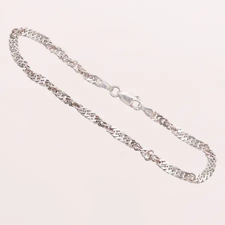 Armband Singapore, 18cm, 925/1000 Silver 3,4g.