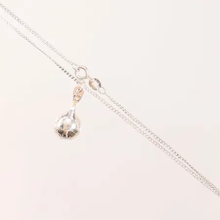 Kedja med hänge, 41cm, 925/1000 Silver 2,7g.