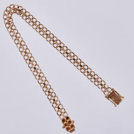 Armband X-länk, längd: ca 19,5cm, bredd: ca 7mm, TC, 18K Vikt: 8,6 g