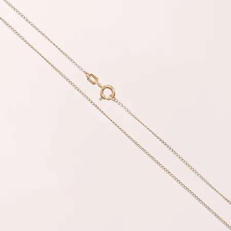 Kedja pansar, 48cm, bredd:1mm, 18K 2g.