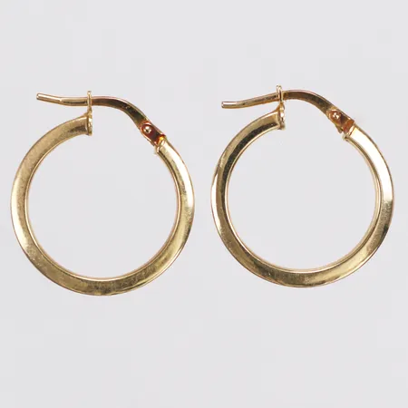 Ett par örhängen, creoler, Ø20mm, Guldfynd, 18K  Vikt: 1,6 g