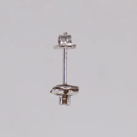 Örhänge med diamant ca 0,01ct, längd 15mm, bredd 6mm, vitguld, 18K Vikt: 0,6 g