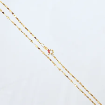 Kedja defekt 38cm,  18k Vikt: 2,6 g