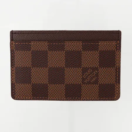 Korthållare Louis Vuitton, Damier Ebene Canvas, modell: N61722, ca 11x7cm, kartong, dustbag