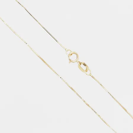 Kedja Venezia, längd ca 45cm, bredd 1 mm, bucklor, 18K guld Vikt: 1 g