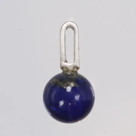 Hänge med blå sten 7x14mm, silver 925/1000 Vikt: 0,9 g