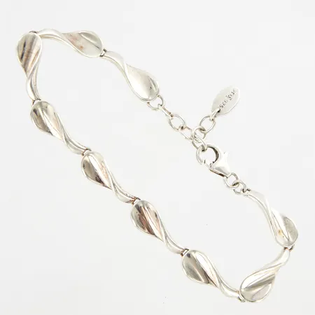 Armbands GHA, 17-19cm, bredd: 7mm, silver 925/1000  Vikt: 10,1 g