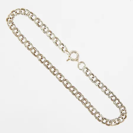 Armband Bismarck, ca 18cm, bredd ca 3,5mm, 925/1000 silver Vikt: 3,2 g