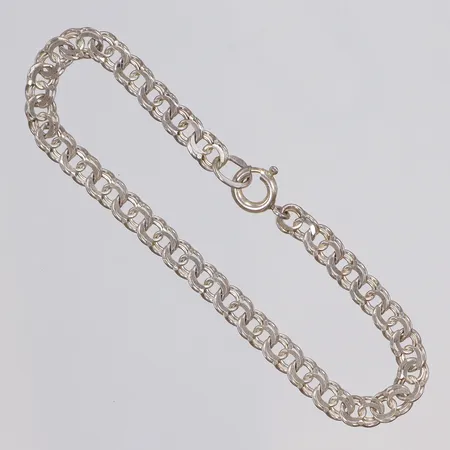 Armband Bismarck 16cm bredd 4mm, NSE, silver 925/1000 Vikt: 4,1 g