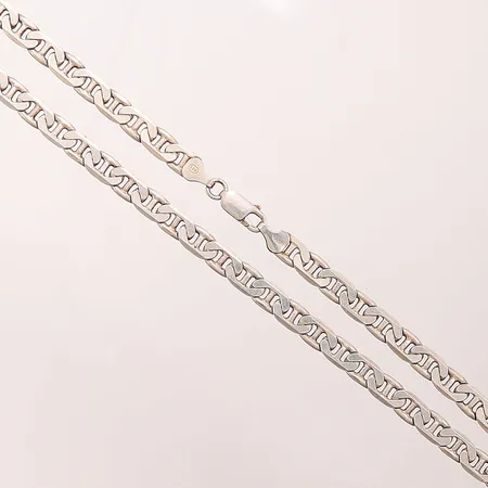 Kedja, 50cm, bredd:6mm, 925/1000 Silver 37,2g.