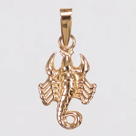 Hänge, scorpion, längd ca17mm inkl ögla, bredd 8,5mm, 18K Vikt: 0,4 g