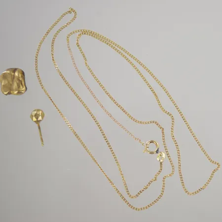Div guld, längd 58 cm, lödd, 18K Vikt: 6,2 g