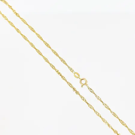 Kedja Pansar, 59,5cm, bredd 2mm, Balestra, 18K.  Vikt: 14,6 g