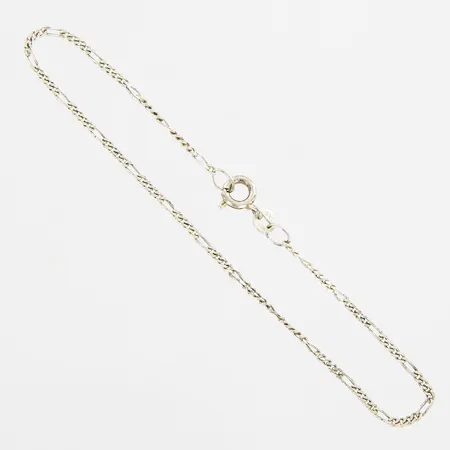 Armband Figaro, ca 18 cm, bredd ca 2mm, 925/1000 Silver Vikt: 1,1 g