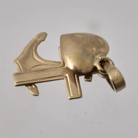 Defekt guld, 9K, vikt 0,94g.