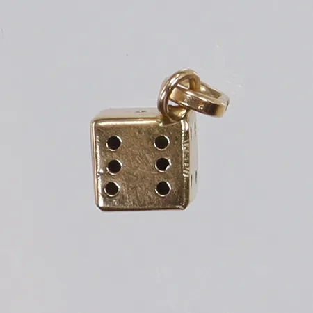 Hänge i form av Tärning 6x14mm, 18K Vikt: 1,4 g